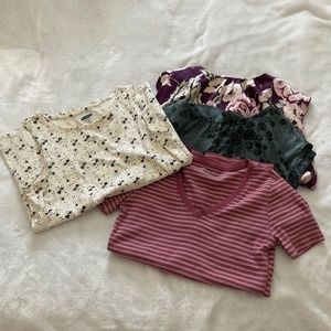 Bundle of 4 Size Small Tops  - Assorted Brands